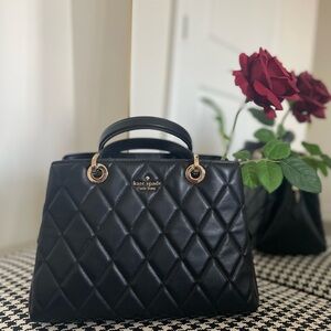 Kate Spade leather bag black luxury rare